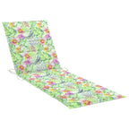 Chaise longue de patio vidaXL avec coussin, chaise longue pliante en bois d'acacia massif - 78,7 x 24 x 11,8/33,9