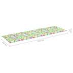 Chaise longue de patio vidaXL avec coussin, chaise longue pliante en bois d'acacia massif - 78,7 x 24 x 11,8/33,9