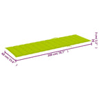 Chaise longue de patio vidaXL avec coussin, chaise longue pliante en bois d'acacia massif - 78,7 x 24 x 11,8/33,9