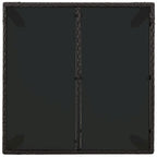 Ensemble de salle à manger d'extérieur 3 pièces vidaXL avec coussins, en polyrotin noir - 18,9 x 21,7 x 34,6