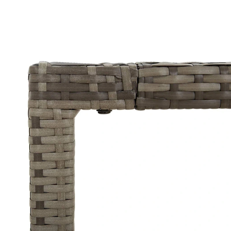 Ensemble de salle à manger d'extérieur 3 pièces vidaXL avec coussins, en polyrotin noir - 18,9 x 21,7 x 34,6