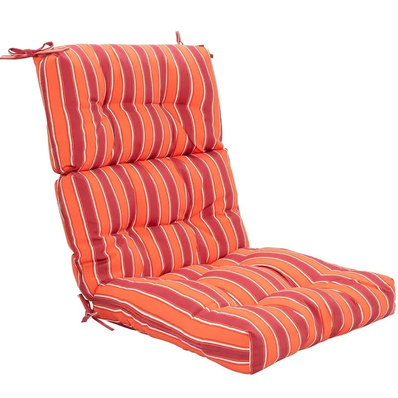Coussin d'assise capitonné pour chaise de patio d'extérieur 22 x 44 - 44 (L) x 22 (l) x 5 (H)