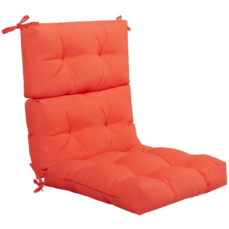 Coussin d'assise capitonné pour chaise de patio d'extérieur 22 x 44 - 44 (L) x 22 (l) x 5 (H)