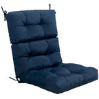 22 x 44 Tufted Outdoor Patio Chair Seating Pad - 44 (L) x 22 (W) x 5 (H)