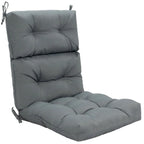 Coussin d'assise capitonné pour chaise de patio d'extérieur 22 x 44 - 44 (L) x 22 (l) x 5 (H)