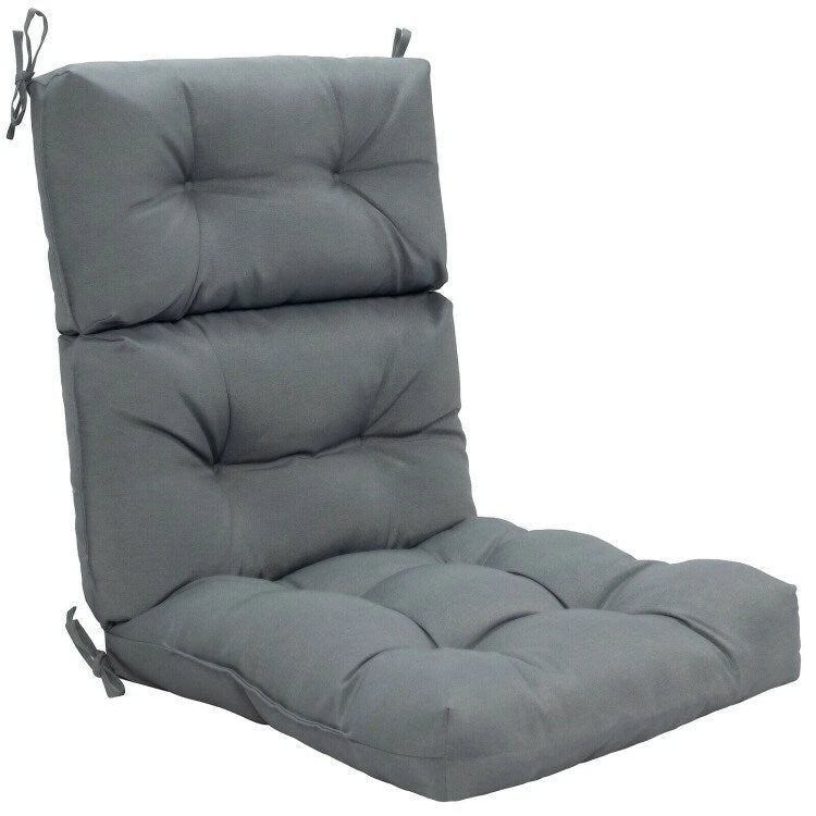 Coussin d'assise capitonné pour chaise de patio d'extérieur 22 x 44 - 44 (L) x 22 (l) x 5 (H)