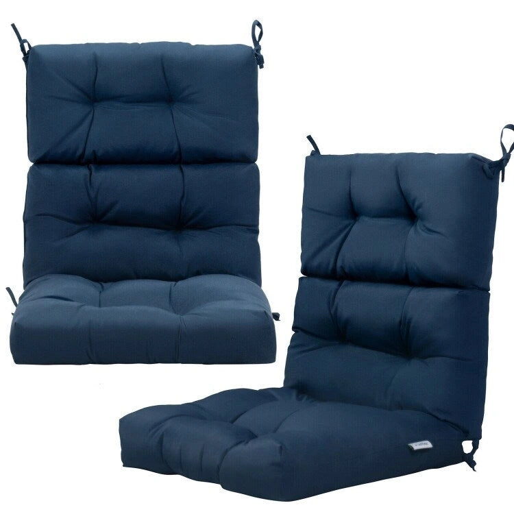 Coussin d'assise capitonné pour chaise de patio d'extérieur 22 x 44 - 44 (L) x 22 (l) x 5 (H)