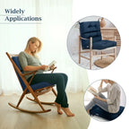 Coussin d'assise capitonné pour chaise de patio d'extérieur 22 x 44 - 44 (L) x 22 (l) x 5 (H)