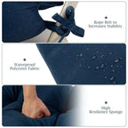 Coussin d'assise capitonné pour chaise de patio d'extérieur 22 x 44 - 44 (L) x 22 (l) x 5 (H)