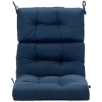 Coussin d'assise capitonné pour chaise de patio d'extérieur 22 x 44 - 44 (L) x 22 (l) x 5 (H)