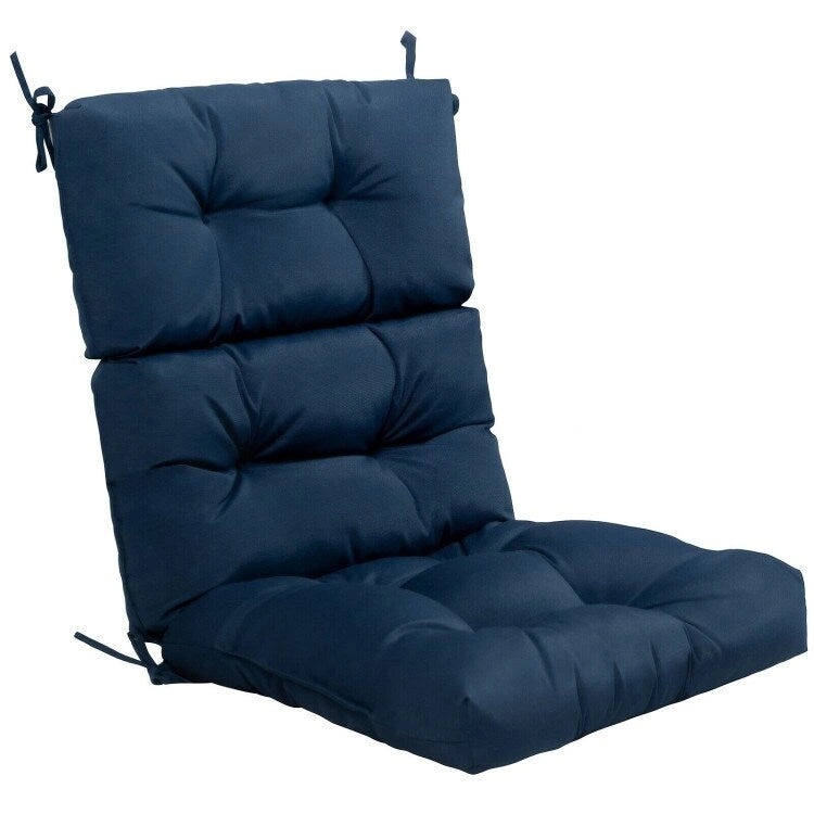 Coussin d'assise capitonné pour chaise de patio d'extérieur 22 x 44 - 44 (L) x 22 (l) x 5 (H)