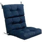 Coussin d'assise capitonné pour chaise de patio d'extérieur 22 x 44 - 44 (L) x 22 (l) x 5 (H)