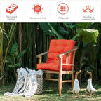 Coussin d'assise capitonné pour chaise de patio d'extérieur 22 x 44 - 44 (L) x 22 (l) x 5 (H)