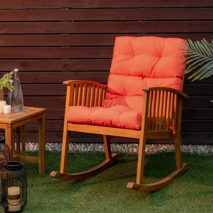 Coussin d'assise capitonné pour chaise de patio d'extérieur 22 x 44 - 44 (L) x 22 (l) x 5 (H)