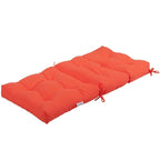 Coussin d'assise capitonné pour chaise de patio d'extérieur 22 x 44 - 44 (L) x 22 (l) x 5 (H)