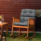 Coussin d'assise capitonné pour chaise de patio d'extérieur 22 x 44 - 44 (L) x 22 (l) x 5 (H)