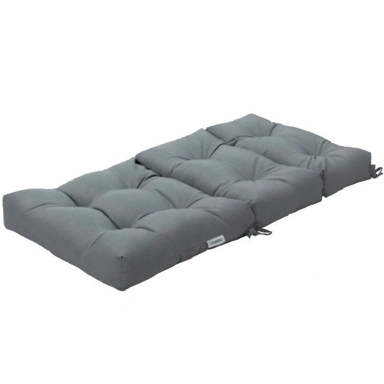 Coussin d'assise capitonné pour chaise de patio d'extérieur 22 x 44 - 44 (L) x 22 (l) x 5 (H)