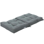 Coussin d'assise capitonné pour chaise de patio d'extérieur 22 x 44 - 44 (L) x 22 (l) x 5 (H)