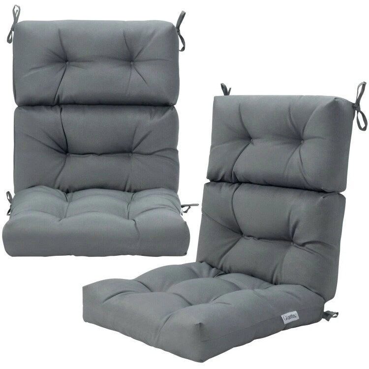 Coussin d'assise capitonné pour chaise de patio d'extérieur 22 x 44 - 44 (L) x 22 (l) x 5 (H)