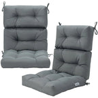 Coussin d'assise capitonné pour chaise de patio d'extérieur 22 x 44 - 44 (L) x 22 (l) x 5 (H)