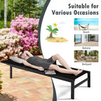 Costway Lot de 2 chaises longues inclinables 6 positions en aluminium - Voir les détails