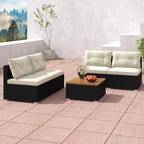 Ensemble de mobilier d'extérieur moderne 5 pièces pour jardin et piscine - 27 x 25 x 25,5 (L x l x H)