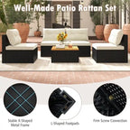 Ensemble de mobilier d'extérieur moderne 5 pièces pour jardin et piscine - 27 x 25 x 25,5 (L x l x H)
