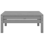 Ensemble de salon de jardin 3 pièces vidaXL en pin massif gris - 25 x 25 x 24,6
