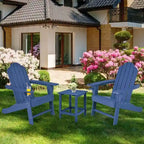 Chaise Adirondack d'extérieur avec porte-gobelet intégré pour véranda - 34 x 31 x 37 (L x l x H)