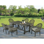 Ensembles de patio en bois de qualité supérieure avec trou pour parasol