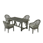 Ensembles de patio en bois de qualité supérieure avec trou pour parasol