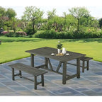 Ensembles de patio en bois de qualité supérieure avec trou pour parasol