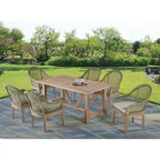 Ensembles de patio en bois de qualité supérieure avec trou pour parasol