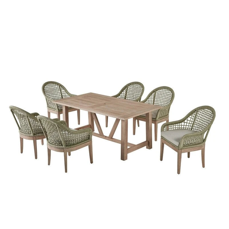 Ensembles de patio en bois de qualité supérieure avec trou pour parasol