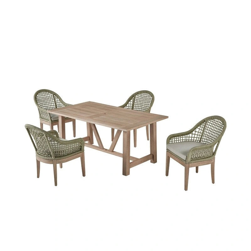 Ensembles de patio en bois de qualité supérieure avec trou pour parasol