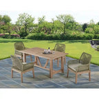 Ensembles de patio en bois de qualité supérieure avec trou pour parasol