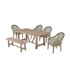 Ensembles de patio en bois de qualité supérieure avec trou pour parasol