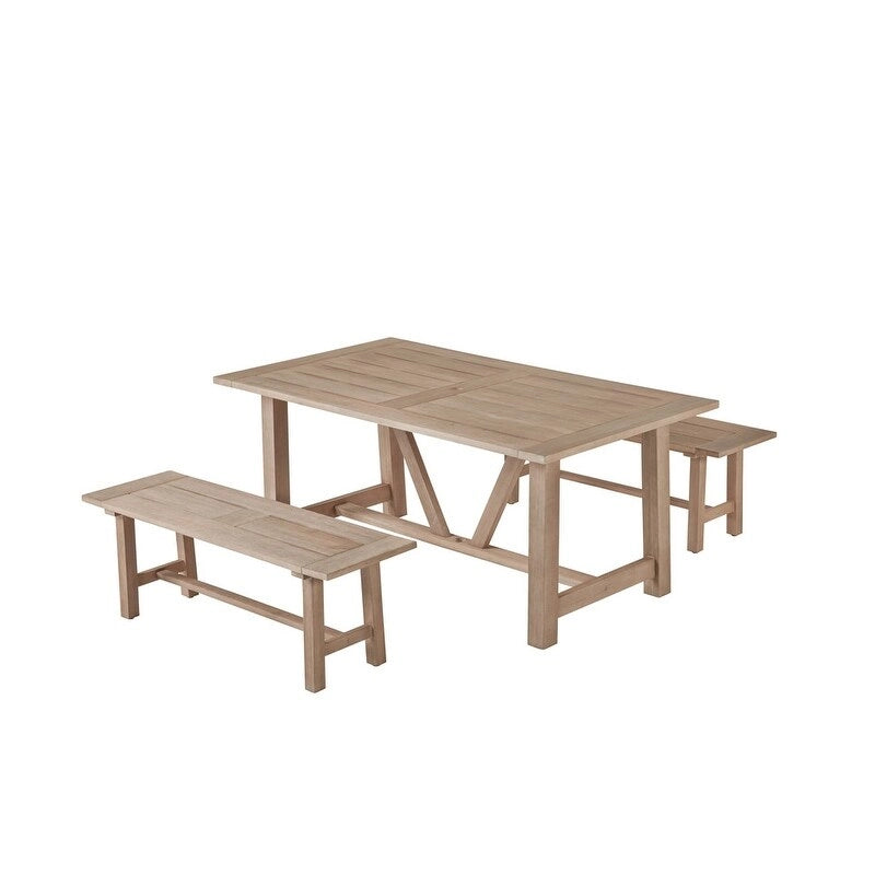 Ensembles de patio en bois de qualité supérieure avec trou pour parasol