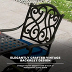 Ensemble de salle à manger d'extérieur elliptique pour 8 personnes avec coussins