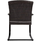 Chaises de jardin de style bistro avec structure en acier et coussins (lot de 2) - Non disponible