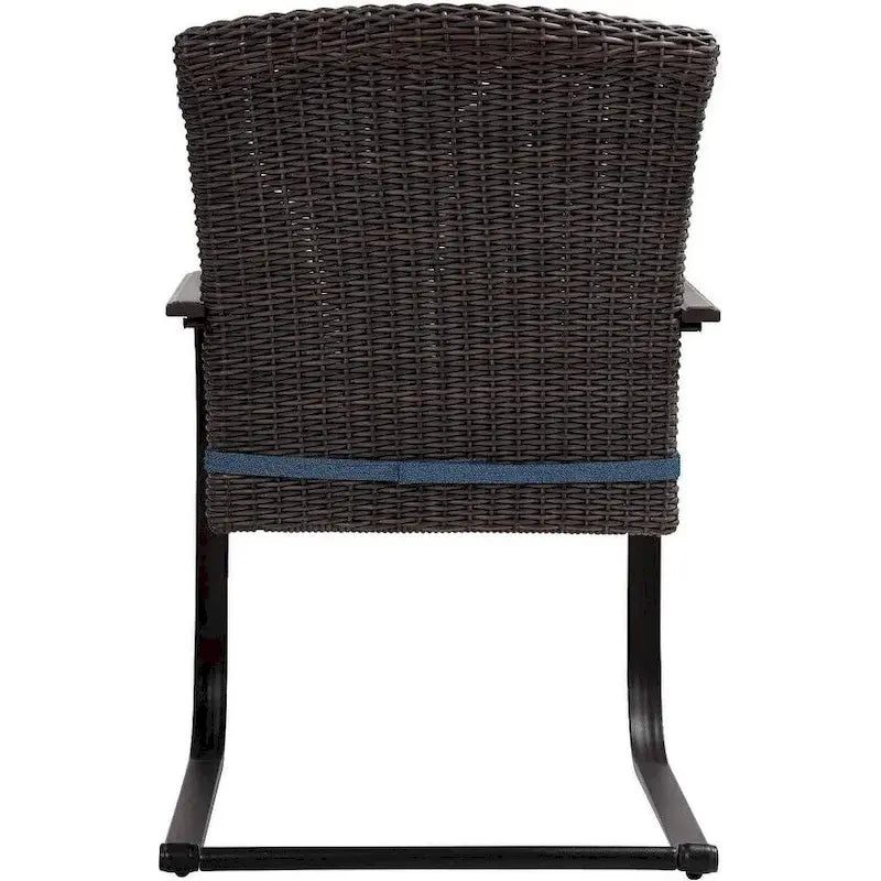 Chaises de jardin de style bistro avec structure en acier et coussins (lot de 2) - Non disponible