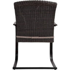 Chaises de jardin de style bistro avec structure en acier et coussins (lot de 2) - Non disponible