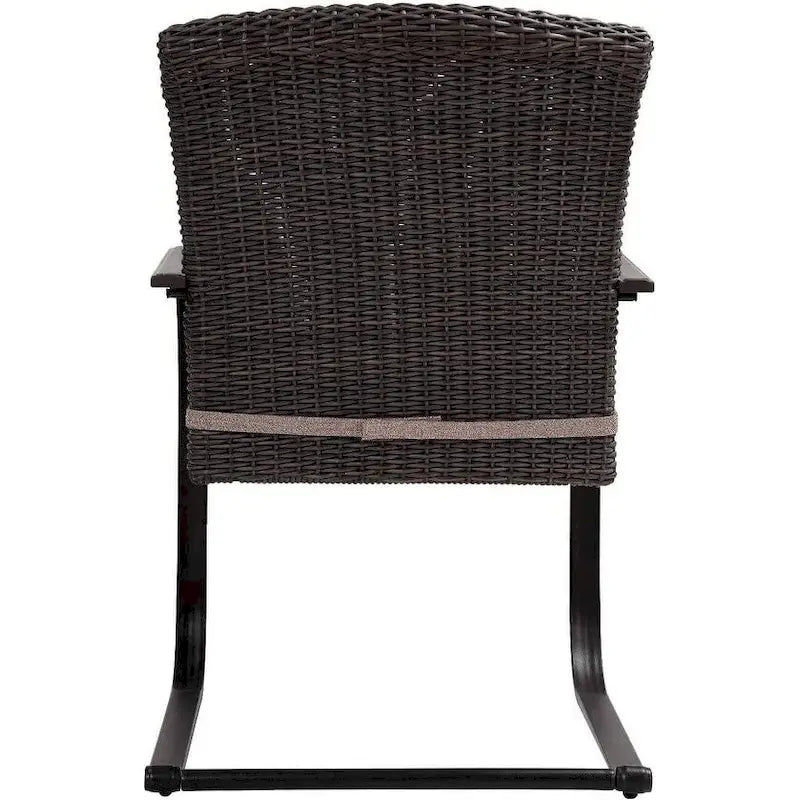Chaises de jardin de style bistro avec structure en acier et coussins (lot de 2) - Non disponible