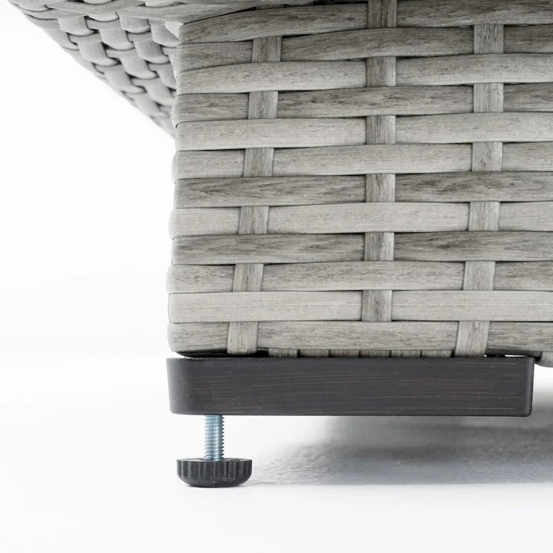 Ensemble de conversation pour patio extérieur Cannes Subrella 5 pièces avec table et club de jardin