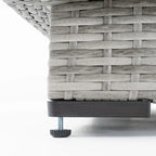 Ensemble de conversation pour patio extérieur Cannes Subrella 5 pièces avec table et club de jardin