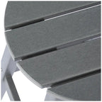 Tabourets de comptoir ronds d'extérieur Polytrends Laguna HDPE tous temps, 24 pouces (ensemble de 2)