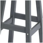 Tabourets de comptoir ronds d'extérieur Polytrends Laguna HDPE tous temps, 24 pouces (ensemble de 2)