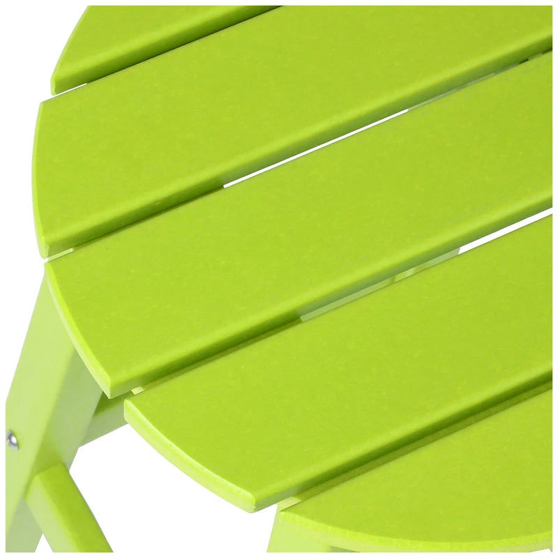 Tabourets de comptoir ronds d'extérieur Polytrends Laguna HDPE tous temps, 24 pouces (ensemble de 2)