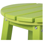 Tabourets de comptoir ronds d'extérieur Polytrends Laguna HDPE tous temps, 24 pouces (ensemble de 2)