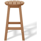 Tabourets de comptoir ronds d'extérieur Polytrends Laguna HDPE tous temps, 24 pouces (ensemble de 2)